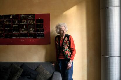 La cineasta y fotógrafa Cecilia Mangini, fotografiada en su casa de Roma en enero de 2020.