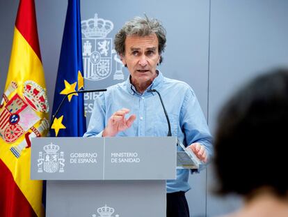 Fernando Simón, the director of the Health Ministry’s Coordination Center for Health Alerts, during a press conference on Thursday.