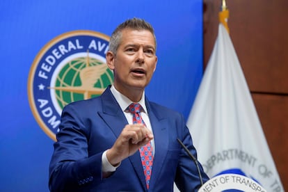 El administrador interino de la NASA, Sean Duffy en Washington