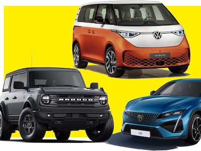 El Volkswagen id.BUZZ, el Ford Bronco y el Peugeot 408 compiten en la categoría de Diseño que entrega ICON en los Premios PRISA Motor.