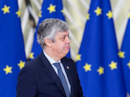 El presidente del Eurogrupo, Mário Centeno, el pasado diciembre en Bruselas.