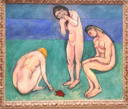 'Bañistas con una tortuga' de Henri Matisse. Museo de Arte de Saint Louis.