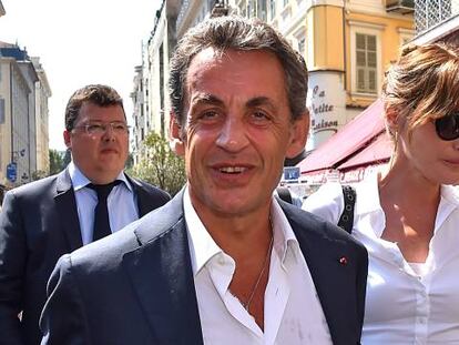 Nicolas Sarkozy Y Carla Bruni en Niza.