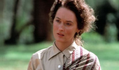 Meryl Streep, en 'Memorias de África'.