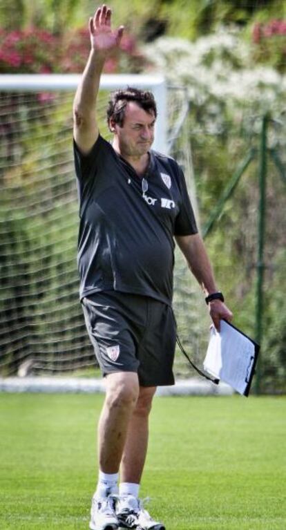 Luis Bonini, durante su etapa en el Athletic.