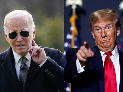 Joe Biden y Donald Trump.