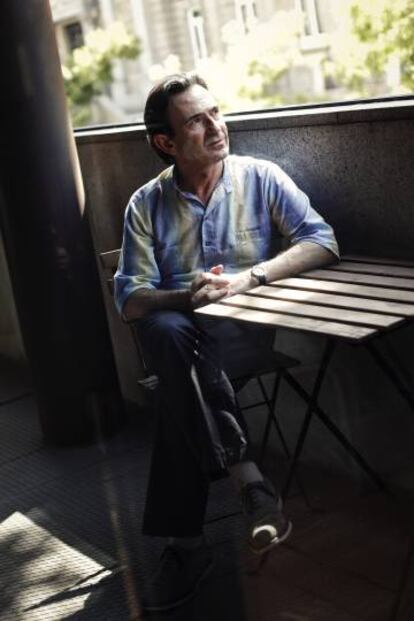 Benoît Peeters, en Madrid, durante la entrevista.