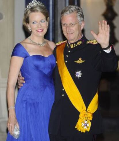 Felipe de Bélgica y su esposa Matilde.