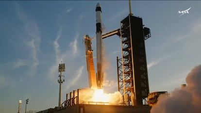 El lanzamiento de la misión ‘Crew-10’ camino de la Estación Espacial Internacional.