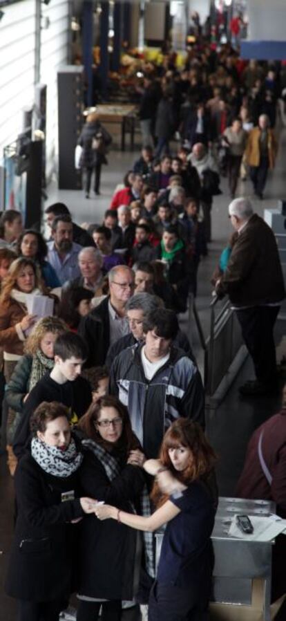 Vestíbulo ayer de los madrileños cines Cinesa Méndez Álvaro.