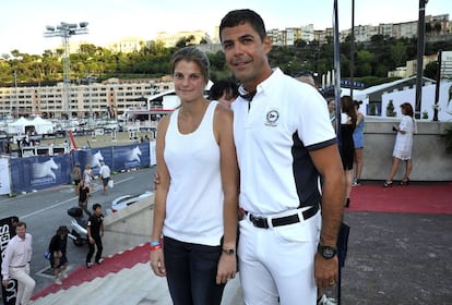 Athina Onassis y Alvaro Miranda en Montecarlo en junio de 2015.