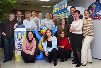 El equipo del departamento de Relaciones Humanas de Danone.