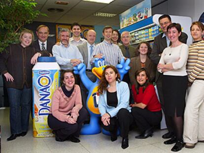 El equipo del departamento de Relaciones Humanas de Danone.