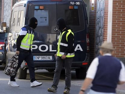 Imatge de la detenció a San Martín de la Vega.