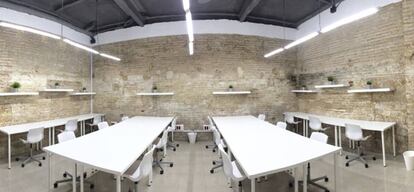 El acceso a este coworking se realiza mediante huella dactilar