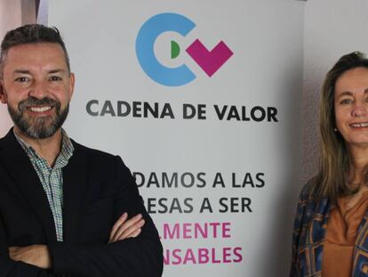 Christian Loste y María Dolores Enrique, Director y Presidenta de Cadena de Valor.