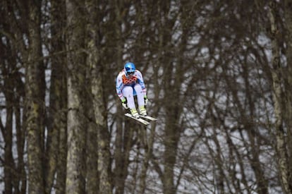 Matthias Mayer, en la prueba de esquí alpino.