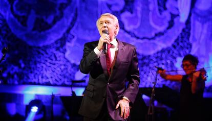 Salvatore Adamo en el concierto celebrado en el Palau de la Música.