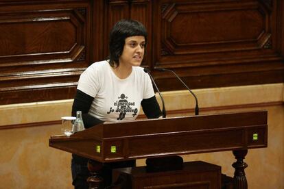 Anna Gabriel, de la CUP, considera que la resposta de l'Estat és "la legalitat feta búnquer".