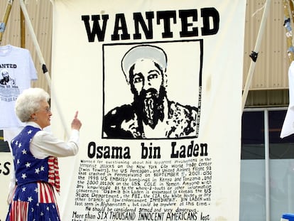 Un cartel de busca y captura de Osama Bin Laden en EE UU.