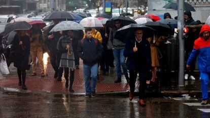 Lluvia en MADRID.