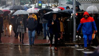 Lluvia en MADRID.