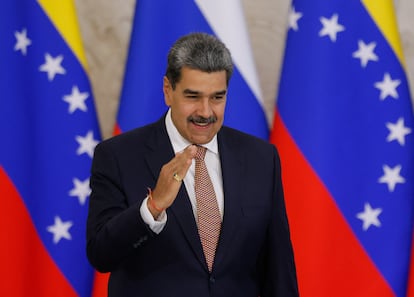 Nicolás Maduro en un evento en Rusia, el 7 de mayo.