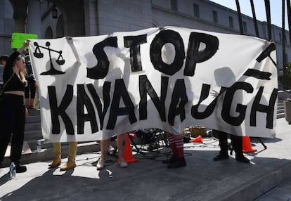 Manifestación contra Kavanaugh en Los Ángeles.
