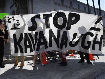 Manifestación contra Kavanaugh en Los Ángeles.