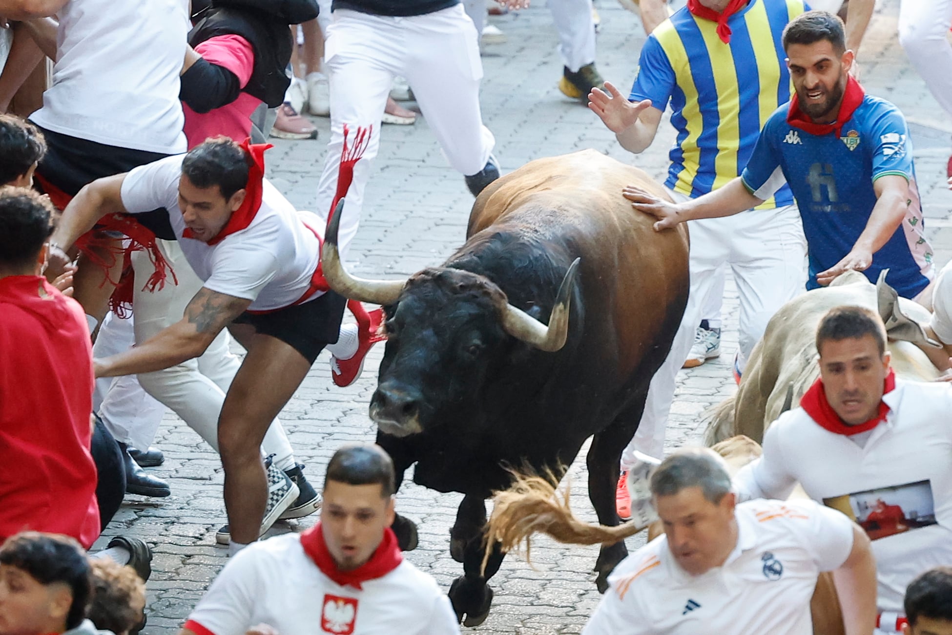 Tercer encierro de San Fermín, en imágenes