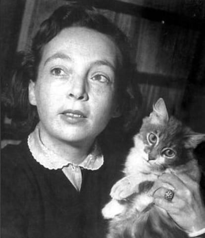 Una imatge de joventut de Marguerite Duras.