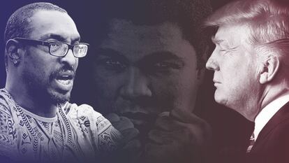 Muhammad Ali Jr., seu pai e Trump.