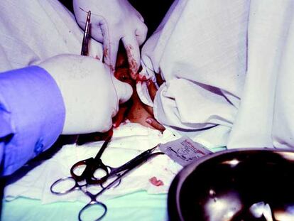 Una escena del vídeo 'Himenoplastia' (2004), de Regina José Galindo.