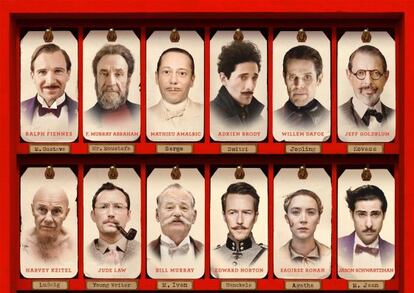 El reparto de 'El gran hotel de Budapest', repleto de caras conocidas.