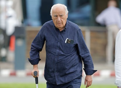 Amancio Ortega, fundador del grupo Inditex, en el Centro Hípico Casas Novas del concello coruñés de Arteixo, en julio pasado.