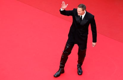 Alexander Skarsgård en la alfombra roja de Cannes.
