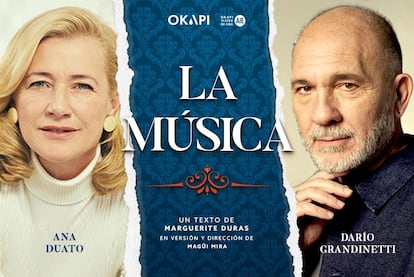 Cartel promocional de 'La música' en el Teatro Infanta Isabel.