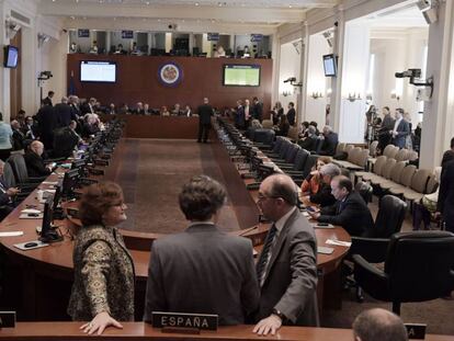 Reunião do Conselho Permanente da OEA nesta segunda-feira.