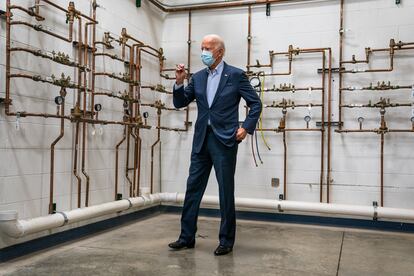 Joe Biden durante una campaña en Pensilvania en octubre de 2020.