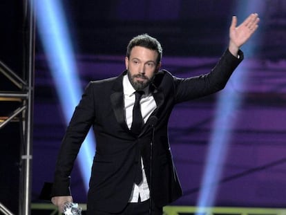 Ben Affleck recoge el premio al mejor director por &#039;Argo&#039;. 