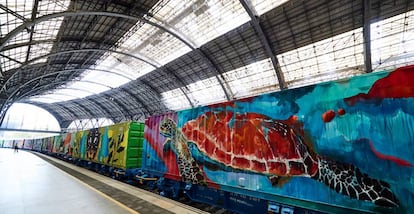 Presentación, en la Estación de Francia de Barcelona, del Tren de Noé.