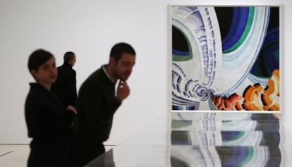 Un aspecto de la exposición dedicada al pintor checo František Kupka en Málaga.