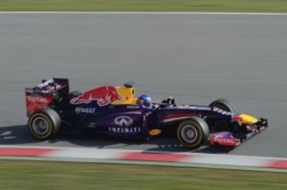 Sebastian Vettel, en Montmeló.