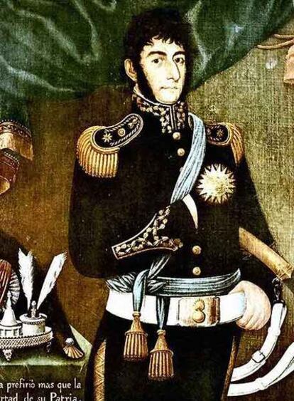 El general San Martín, de joven.