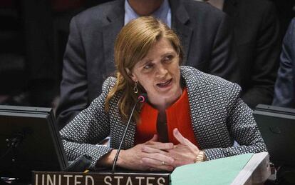 Samantha Power, embajadora de EE UU ante la ONU, en una imagen de archivo.