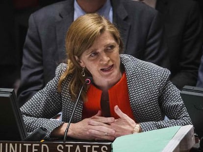 Samantha Power, ex-embaixadora dos EUA na ONU, em imagem de arquivo