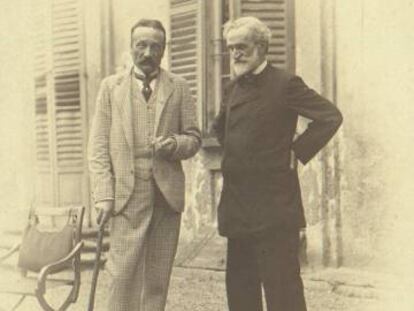 Giuseppe Verdi y Arrigo Boito.