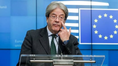 El comisario de Economía de la UE, Paolo Gentiloni.