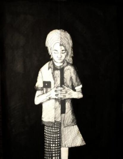 'Cara oculta 3', de Roc, artista seleccionado por DKV Fresh Art en la disciplina de dibujo