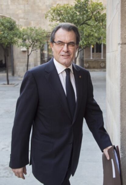 Artur Mas, en el Palacio de la Generalitat, el pasado día 23.